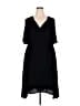 Torrid 100% Rayon Solid Black Casual Dress Size 4X Plus (4) - photo 1