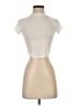 FP Movement Marled Solid White Ivory Short Sleeve Turtleneck Size XS - photo 1