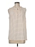 41Hawthorn 100% Polyester Polka Dots Ivory Sleeveless Blouse Size M - photo 1