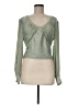 By Anthropologie 100% Polyester Green Long Sleeve Blouse Size M - photo 1