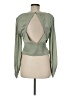 By Anthropologie 100% Polyester Green Long Sleeve Blouse Size M - photo 2