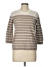 Eddie Bauer Stripes Gray Pullover Sweater Size L (petite) - photo 1