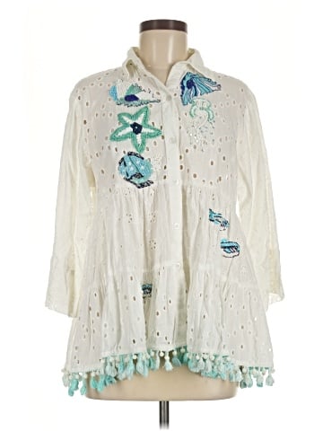 Antica Sartoria By Giacomo Cinque 3/4 Sleeve Blouse (view 1)