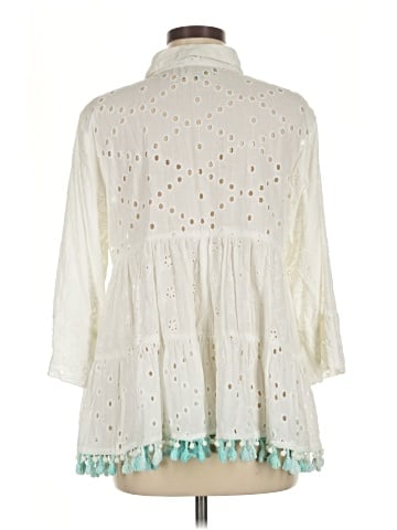 Antica Sartoria By Giacomo Cinque 3/4 Sleeve Blouse (view 2)
