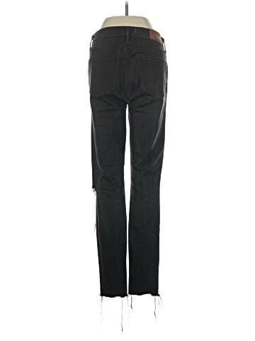 Madewell Tall 9" Mid-Rise Skinny Jeans in Black Sea (view 2)