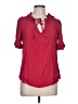 Odille Red Short Sleeve Blouse Size 10 - photo 1