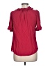 Odille Red Short Sleeve Blouse Size 10 - photo 2