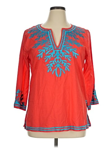 Gretchen Scott Designs 3/4 Sleeve Blouse (view 1)
