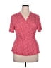 Boden Polka Dots Red Short Sleeve Blouse Size 16 - 18 - photo 1