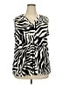 Lane Bryant Animal Print Ivory Sleeveless Blouse Size 18 - 20 Plus - photo 1