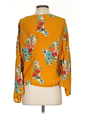 Tolani 3/4 Sleeve Silk Top (view 2)
