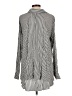 Umgee Stripes Black Silver Long Sleeve Blouse Size L - photo 2