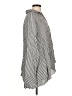 Umgee Stripes Black Silver Long Sleeve Blouse Size L - photo 4