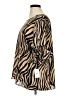 Moa Moa 100% Polyester Animal Print Brown 3/4 Sleeve T-Shirt Size 2X - photo 5