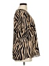 Moa Moa 100% Polyester Animal Print Brown 3/4 Sleeve T-Shirt Size 2X - photo 4
