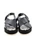 AGL 100% Leather Solid Black Sandals Size EU (IT) 41 / US 11 - photo 2