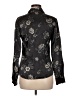Express Silk Floral Black Long Sleeve Blouse Size M (estimated) - photo 2
