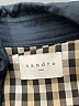 Sandro 100% Cotton Blue Trenchcoat Size L - photo 6