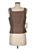 Carlisle 100% Silk Brown Sleeveless Top Size 8 - photo 2