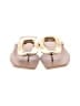 Jeffrey Campbell Gold Flip Flops Size 6 - photo 2