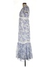 Taylor 100% Polyester Paisley Blue Casual Dress Size 6 - photo 5
