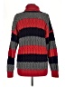 Gap 100% Cotton Stripes Red Turtleneck Sweater Size M - photo 2