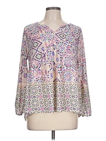 Style&Co Long Sleeve Blouse (view 1)