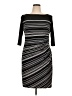 Chaps Stripes Black Cocktail Dress Size XL - photo 1