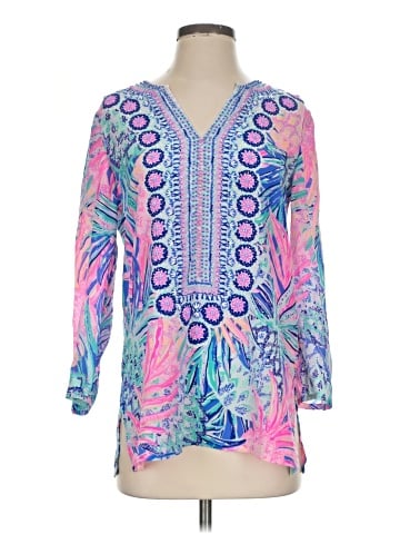 Lilly Pulitzer 3/4 Sleeve Silk Top (view 1)