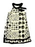 Rare Editions 100% Polyester Polka Dots Ivory Black Dress Size 14 - photo 1