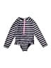 Baby Gap Stripes Gray One Piece Swimsuit Size 3 - photo 1