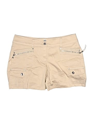 White House Black Market Khaki Shorts (view 1)