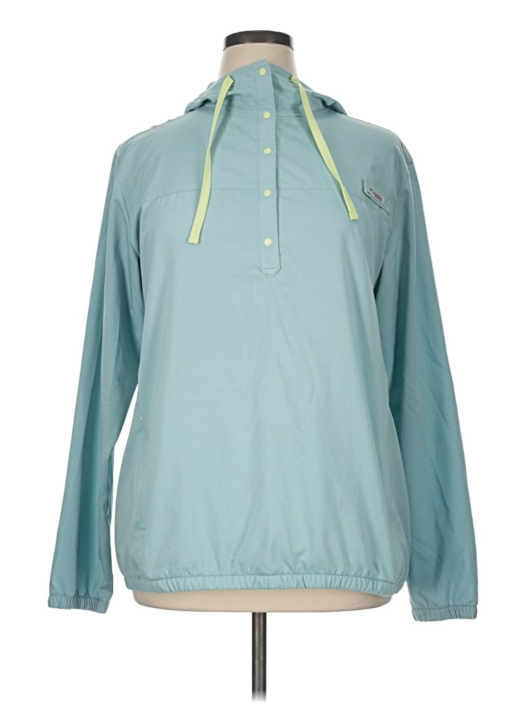 Pre-owned Columbia Windbreaker Jacket In Teal