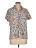Vera Bradley Floral Blue Short Sleeve Blouse Size M - photo 1