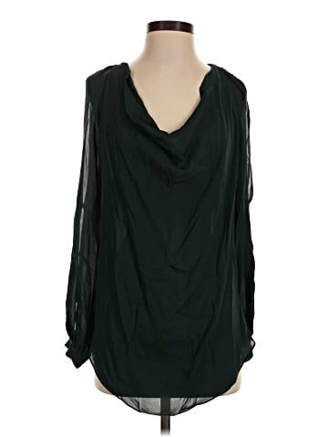 Haute Hippie Long Sleeve Silk Top (view 1)