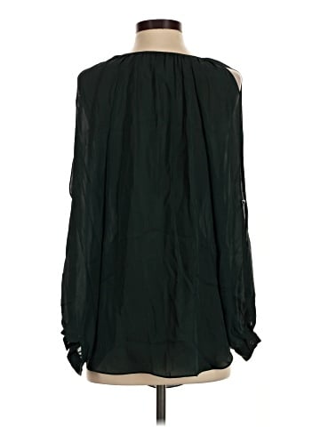 Haute Hippie Long Sleeve Silk Top (view 2)