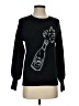 Ann Taylor LOFT Graphic Black Pullover Sweater Size XXS (petite) - photo 1