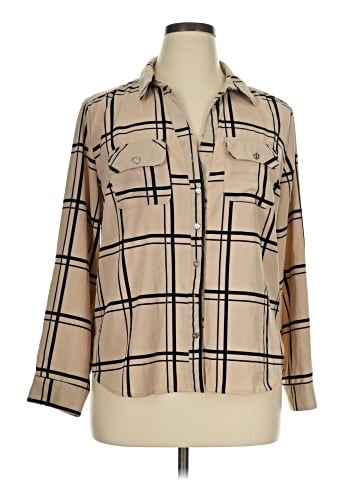 Adrienne Vittadini Long Sleeve Blouse (view 1)