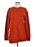 Equipment 100% Wool Chevron-herringbone Orange Wool Pullover Sweater Size M - photo 1