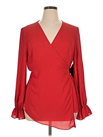 New York & Company Long Sleeve Blouse (view 1)