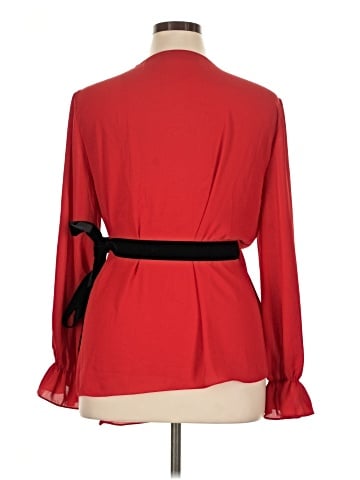 New York & Company Long Sleeve Blouse (view 2)