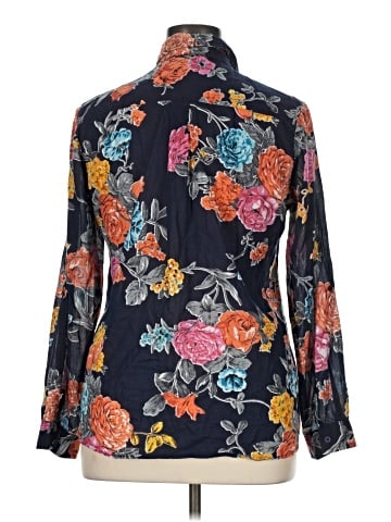 Magazine Long Sleeve Blouse (view 2)