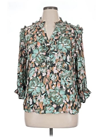 Democracy 3/4 Sleeve Blouse (view 1)