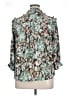 Democracy 100% Polyester Floral Teal 3/4 Sleeve Blouse Size XL - photo 2