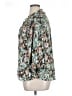 Democracy 100% Polyester Floral Teal 3/4 Sleeve Blouse Size XL - photo 5