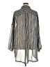 Torrid Stripes Gray 3/4 Sleeve Blouse Size 3X Plus (3) - photo 2