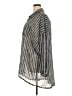 Torrid Stripes Gray 3/4 Sleeve Blouse Size 3X Plus (3) - photo 5