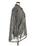 Torrid Stripes Gray 3/4 Sleeve Blouse Size 3X Plus (3) - photo 4