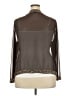 Jkara 100% Polyester Solid Brown Long Sleeve Blouse Size 24 - photo 2