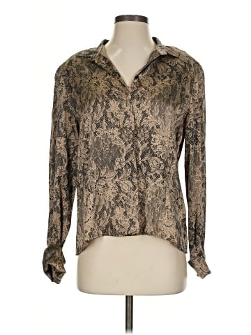 Carlisle Long Sleeve Silk Top (view 1)
